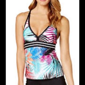Jag Tropical Athletic Back Tankini Size XS 4